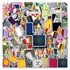 50 Graffiti Lighter Stickers: Trendy, Cool Decorations for Water Bottles, Phone Cases, and Skateboards