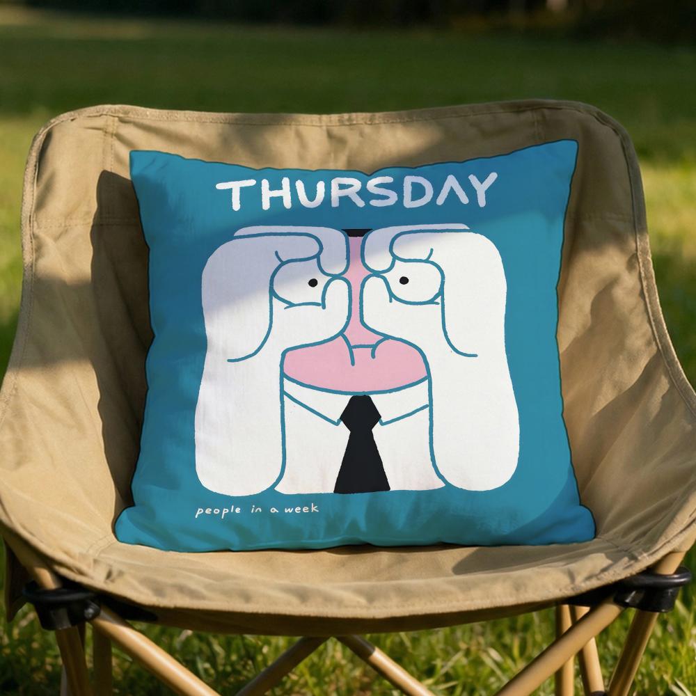 People Living In a Frame Cushion Cover Soft Reversible Durable Pillow Cover MultiScene Use for Home Car Daily Comfort