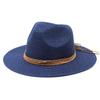 Barnabas Jazz Hat Women'S Fashion Belt Buckle Sunscreen Shade Straw Hat