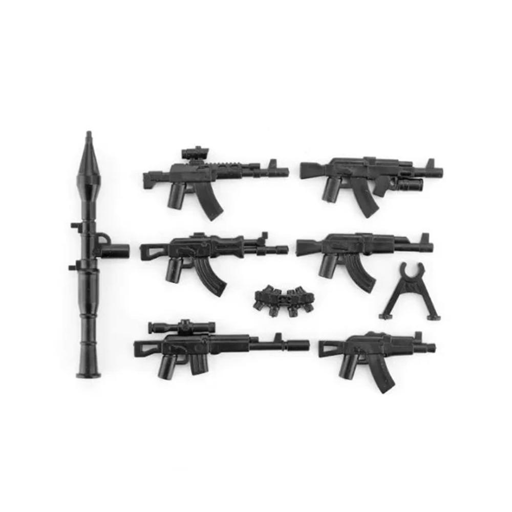 25/50/100/200Pcs Military SWAT Gun Cannon Building Blocks Weapon Army Police MOC Figure DIY Accessories Model Bricks DIY Toys