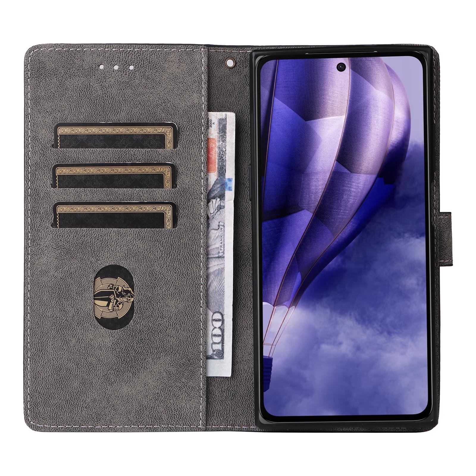 

For HMD Skyline Wallet Case RFID Blocking PU Leather Cover Stand View Brown