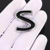Kqsdr10 Red S Emblem Badge Car Sticker 3D Metal Styling Refitting Rear Trunk Fender Decal for Infiniti Q50 Q50L Q30 Q70 Refitting IPL