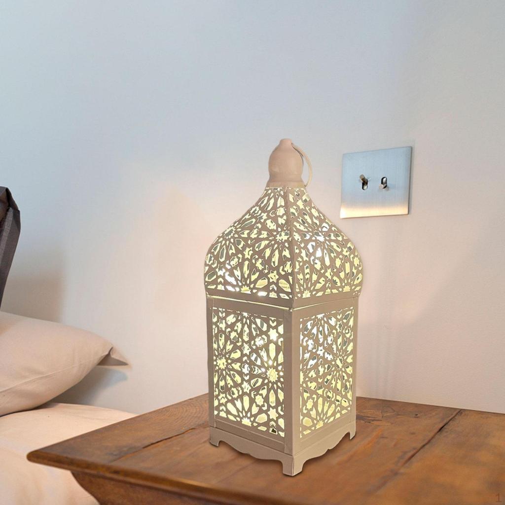 Portable Candle Lantern Home Decor with LED Fairy Lights Hanging