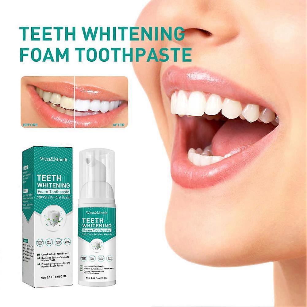 3 Stück 60 ml Zahnpasta Mousse Schaum Zähne Zahnaufheller Mundspülung Schaum Zahnaufheller Mundspülung