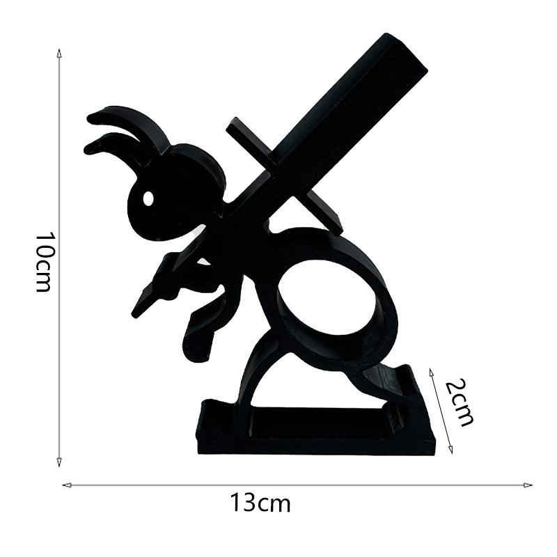 3D Printed Ant-Shaped Paper Towel Holder - Cute & Practical Bathroom/Office Decor, Space-Saving Organizer for Kitchen/Toilet