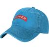 Sapper Baseball Cap Washed Denim Dad Hat Adjustable Sun Protection Casual Outdoor Cap