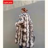 Winter New Fashion Imitation Fox Fur Coat Women's Extended Thickened Loose Environmentally Friendly Fur Coat
