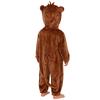 Toddler Animal Jumpsuit Long Sleeve Elastic Cuffs Zip Up Cute Cartoon Hooded 3D Tail Home Casual Wear