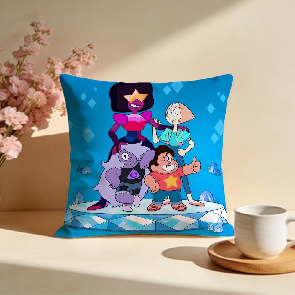 Hot SSteven Universe Futureied Cushion Cover Stylish Washable Pillow Cover Ideal for Couch Bedroom Car Decoration