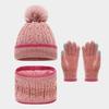 Windproof Winter Hat Scarf Gloves Knitted Thickened Knitted Hat New Toddler Winter Hat  Outdoor Use