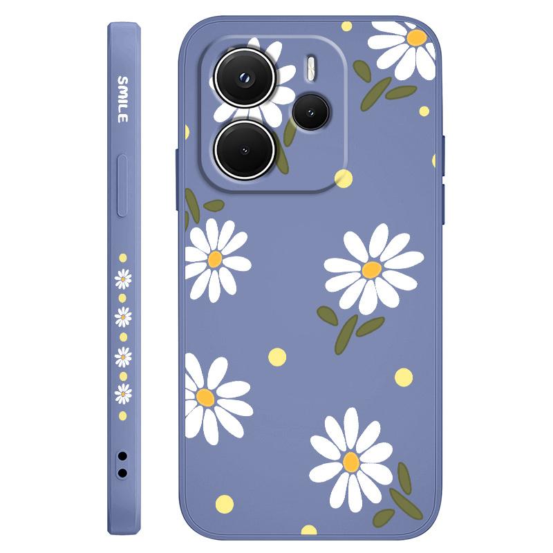 Elegant Daisy Phone Case for Samsung Galaxy A55 A35 A25 A15 5G A24 A23 A22 A32 A52 A52S A71 A72 A51 A05 4G Silicone Cover