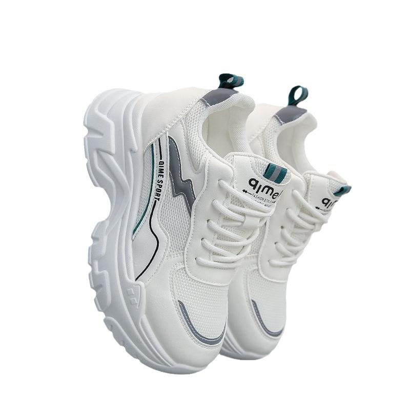 Fried Street Dad Shoes Girl 2025 New Spring Shows Small Thick Soles Lightweight Explosive Mesh Casual Sports Women's Shoes