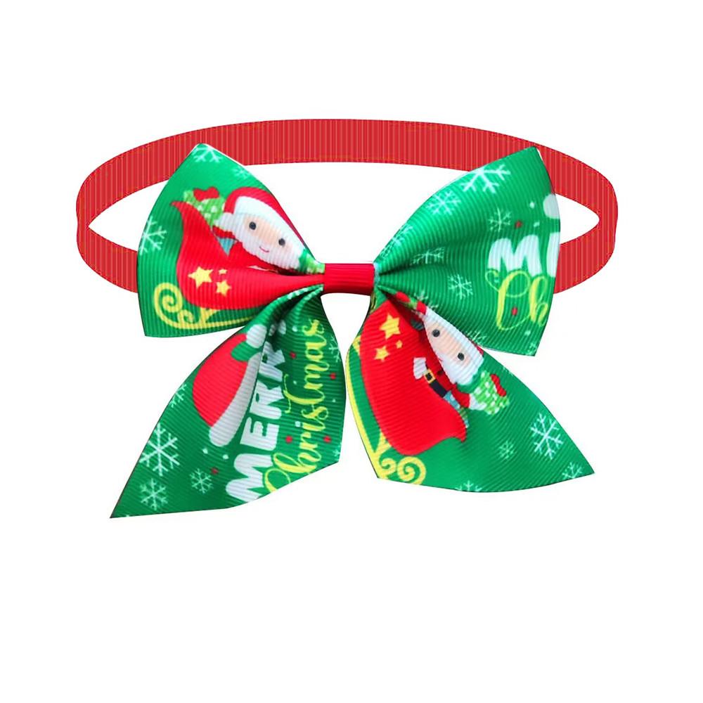50/100pcs Christmas Small Dog Bow Ties Pet Cat Puppy Bow Ties Small Dog Collar Neckties Bowties Holiday Grooming Pet Supplies