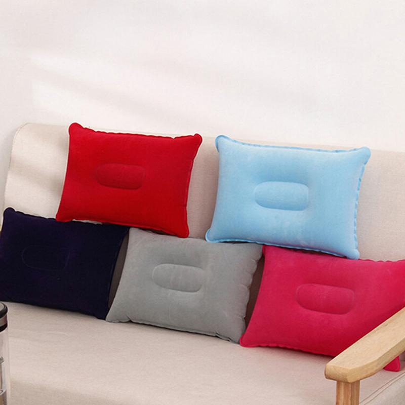Travel Inflatable Pillow Flocking + Pvc Car Inflatable Bed Accessories Outdoor