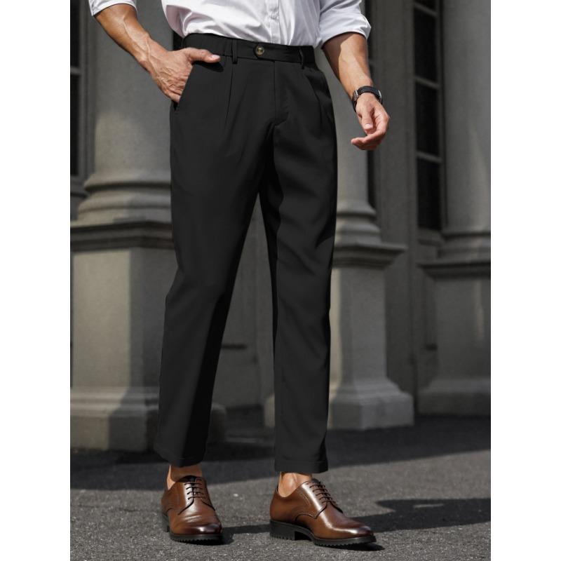 Men's business pants spring and summer new high-end men's straight casual pants 6