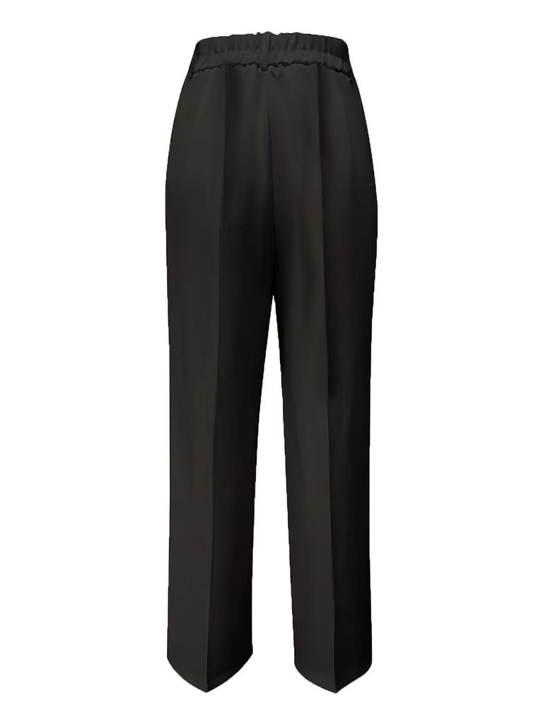 2026 Women's High-Waisted Drapey Straight Suit Trousers