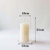 High Borosilicate Glass Windproof Candle Cover for Wedding Candelabra and Buddha Butter Lamp