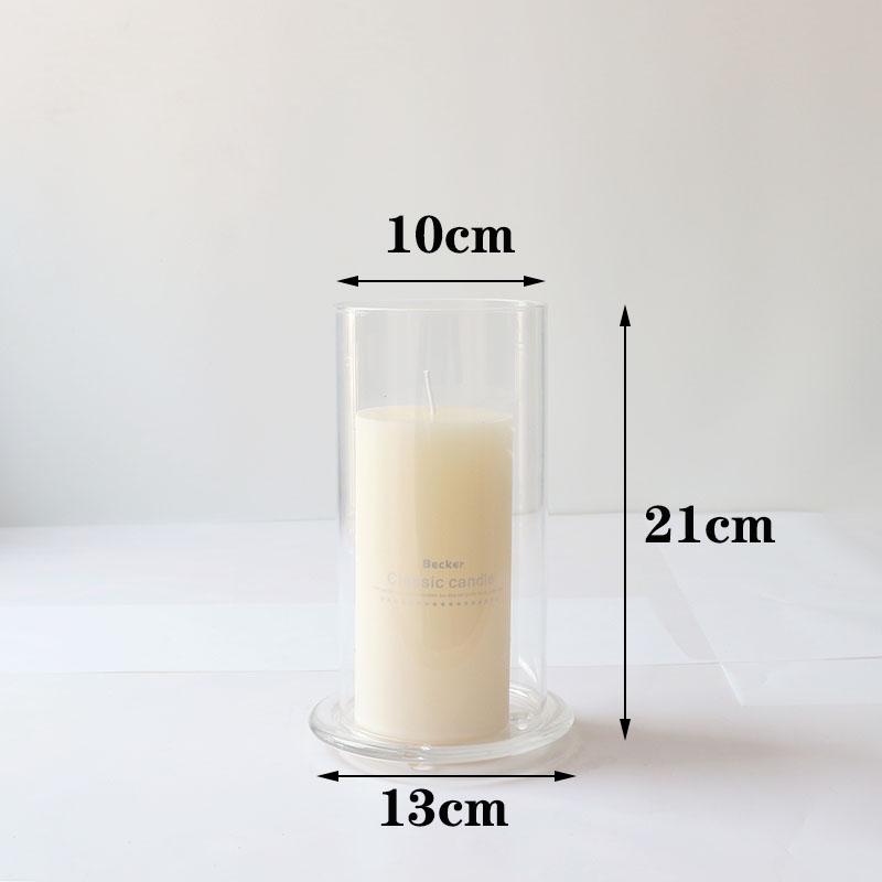 High Borosilicate Glass Windproof Candle Cover for Wedding Candelabra and Buddha Butter Lamp