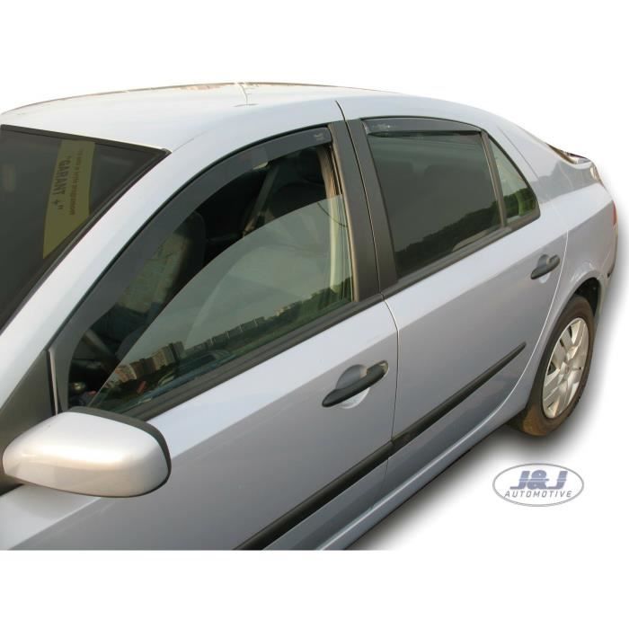 Déflecteurs D'air - LAGUNA II - 2001-2007 - 4 Pièces - Acrylique Teinté - Protection Contre Le Vent