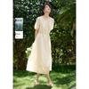 XWI Lyocell Embroidered A-line Midi Dress