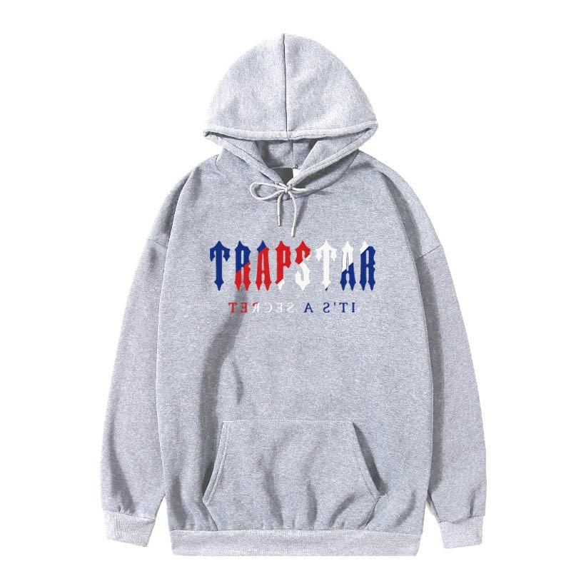 Completo Felpa con Cappuccio e Pantaloni Trapstar Stampati - Oversize Streetwear Cotone Pile Tuta Sportiva Gioventù