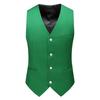 Luxury Men Wedding Suit Vests New Fashion Male Slim Solid Color Business Office Large Size Formal Suit Vest Men Gentleman
