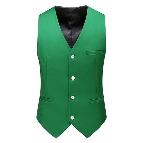 Luxury Men Wedding Suit Vests New Fashion Male Slim Solid Color Business Office Large Size Formal Suit Vest Men Gentleman