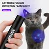 365nm Mini Portable UV LED Flashlight USB Rechargeable For Pet Stains Fungus Bed Bug Moldy Food Ultraviolet Detector Lamp