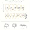 24Pcs Water Drop Press-on Nails with Shiny Heart Patterns, Sweet Valentine's Day Style for Daily Wear.
