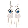 2025 Trendy Peacock Crystal Tassel Earrings - Women's Long Dangle Ear Jewelry