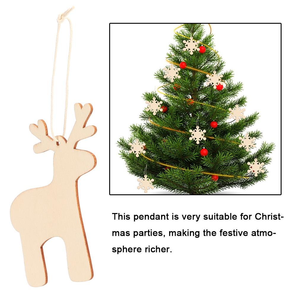10Pcs Christmas Tree Pendant Handcraft   Hanging Ornaments Home Decoration