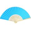 5lots Paper Bamboo Folding Fan Creative Expression Fan for Kids Artistic Expression and Imagination