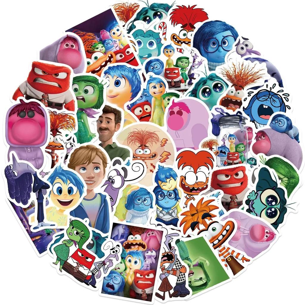 New Inside Out 2 Birthday Party Decoration Supplies Kit Tableware Backdrop Glasses Paper Plates Cups Napkins Balloon for Kids