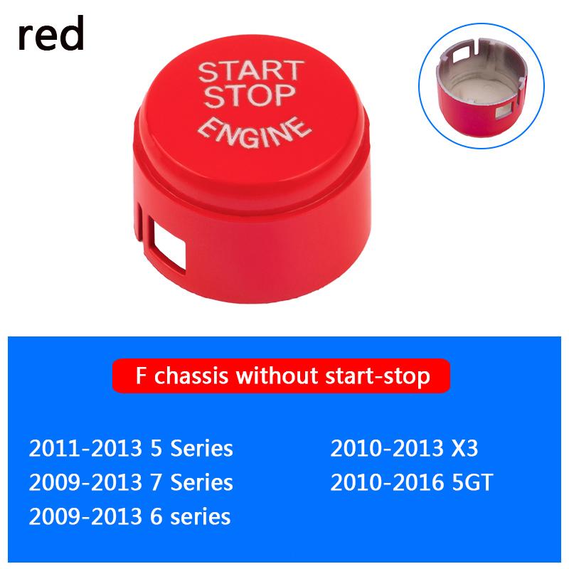 

Car Engine Start Stop Key Decoration Switch Button Sticker for BMW 3 5 X5X6 Series F30 E70 F20 F21 G30 G20 F10 F11 Accessories