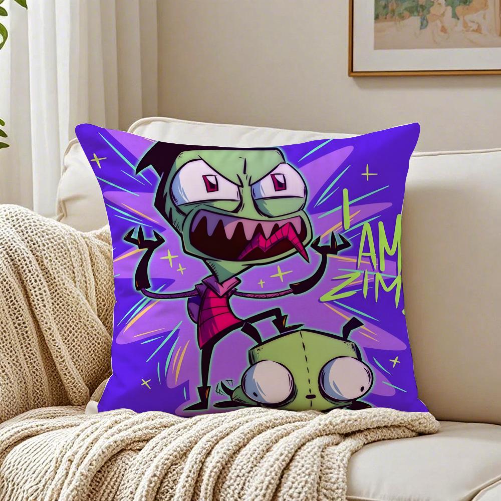 Animation I-Invader Cushion Cover Pillowcase Anti-Dustmite Living Room Sofa Decor Cushion Room