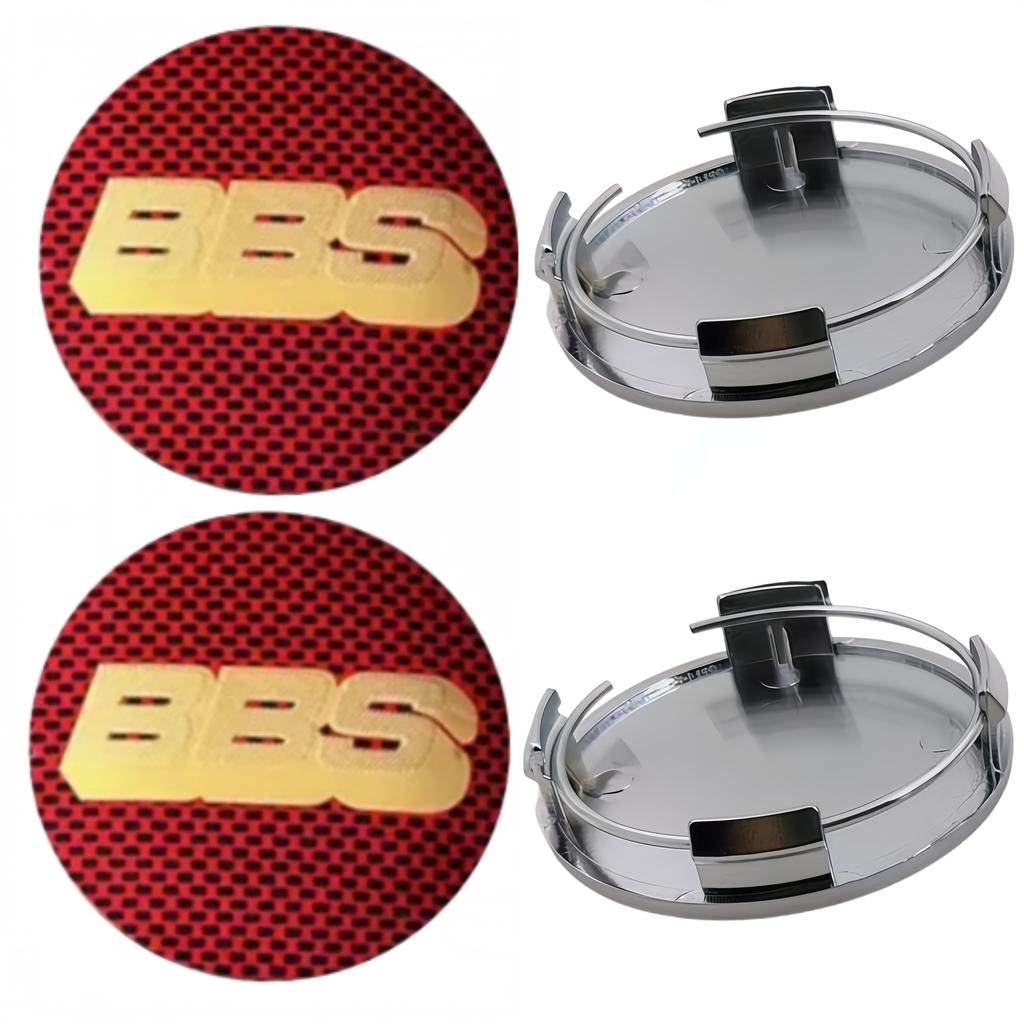 4 Pezzi 65mm Emblema Logo BBS Distintivo Tappi Centrali Ruota Auto Copriruota Cerchioni Coprimozzo Auto
