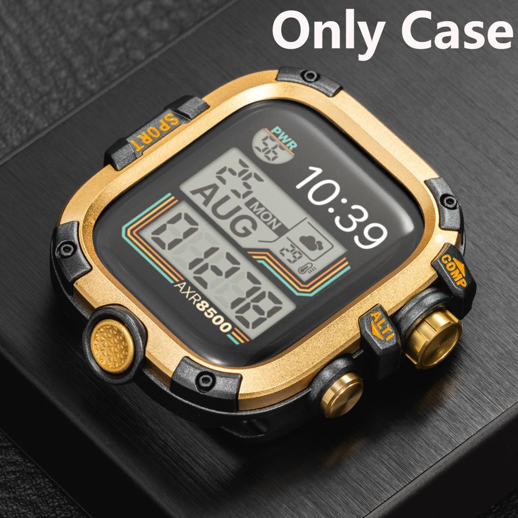Strap/Metal case for Apple Watch Ultra 2 1 Rubber Loop Band 49mm Silicone Bracelet for IWatch Series 10 9 8 7 45mm 6 5 4 Se 44mm
