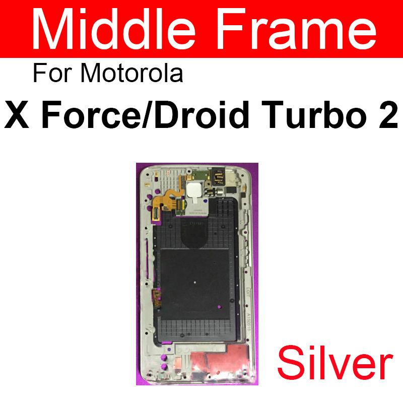 Middle Frame For Motorola Moto X2 X Force X Play X Style X Pro Droid Turbo 2 Middle Frame Housing Bezel Cover Parts