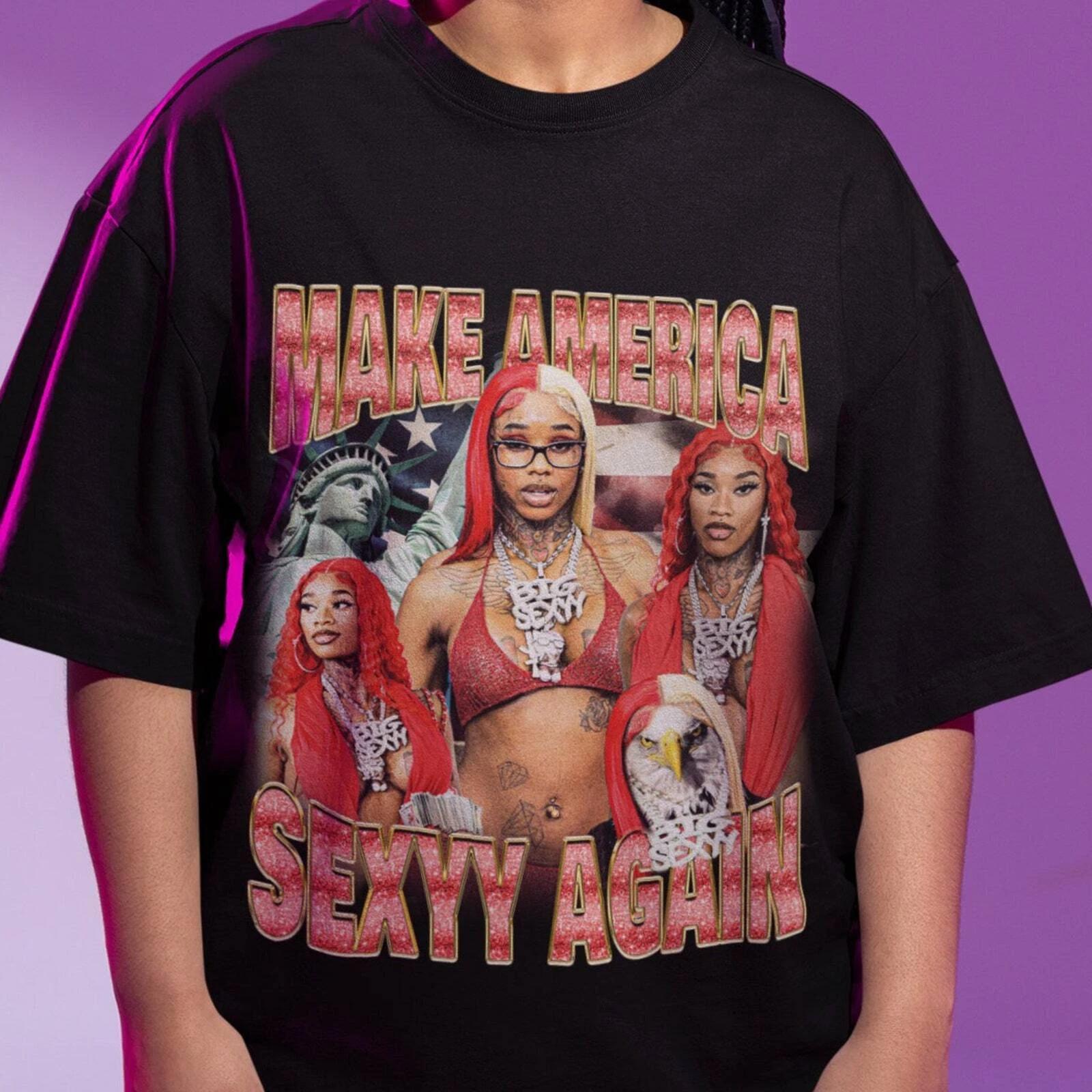 Sexy Red T-shirt, Make America Sexyy Again, T-Shirt L