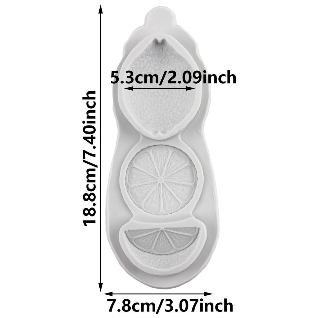 Lemon Silicone Mold Fruit Flower Lemon Slices Orange Fondant Molds Cake Decorating Tools Cupcake Topper Candy Resin Clay Chocolate Gumpaste Mold