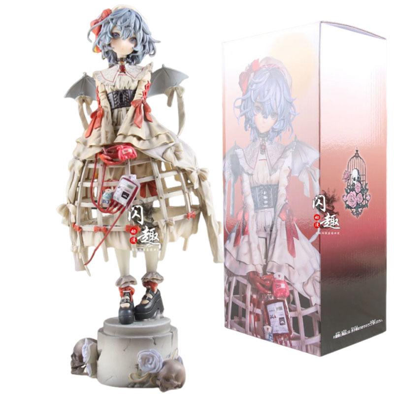 25cm Anime TouHou Project Model Remilia Scarlet Action Figure Collection Figurine GK Statue Figuras Ornaments Peripheral Toys