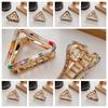 Multicolor Acetic Acid Hair Claw Korean Style Geometry Shark Clip Triangle Hair Crab Clip  Daily