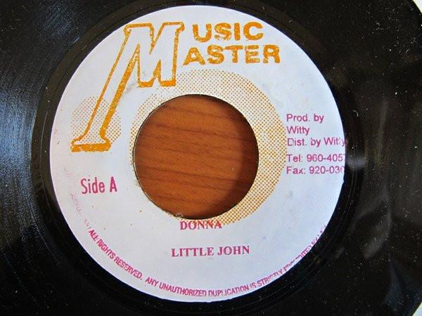 

7inch Record LITTLE JOHN - Donna NONE Music Master Jamaica Reggae, Ska & Dub Used