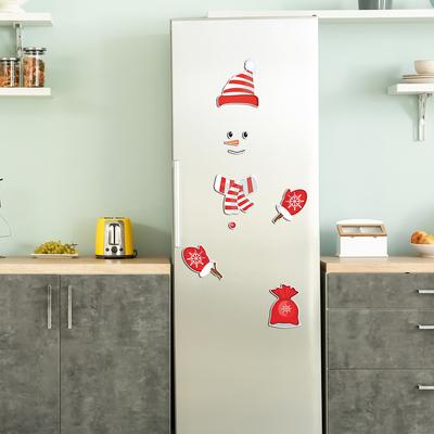 1 Satz Deko-Aufkleber Magnetischer Kühlschrankmagnet Frohe Weihnachten Dekoration