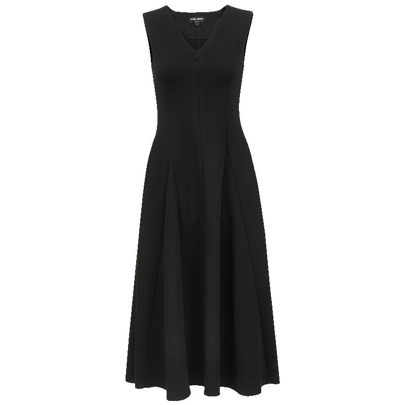 

VEROMODA V-Neck High-Waist Gathered Little Black Dress S