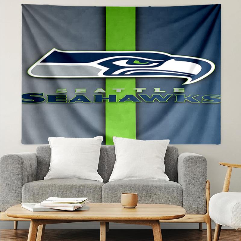 Seattle Seahawks Logo Tapestry Hanging for Bedroom,Livingroom, Playroom,Decor Art Room Wall Tapestry Holiday and Birthday Gifts