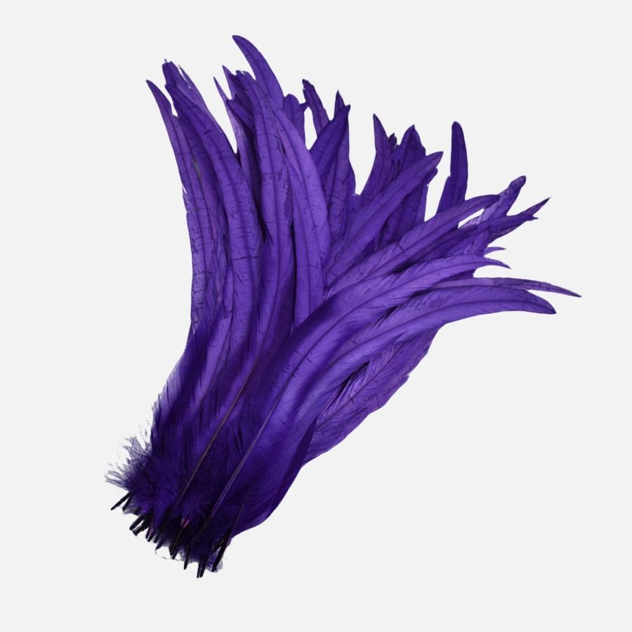 100Pcs 25-45CM DIY Rooster Feather Crafts Sewing Clothing Decor Plume Home Party Women's Feather Headwear Wedding Accessories