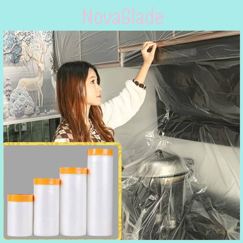 High Adhesive Dust Protection Film Thickened Plastic Cover For Home Renovation And Furniture