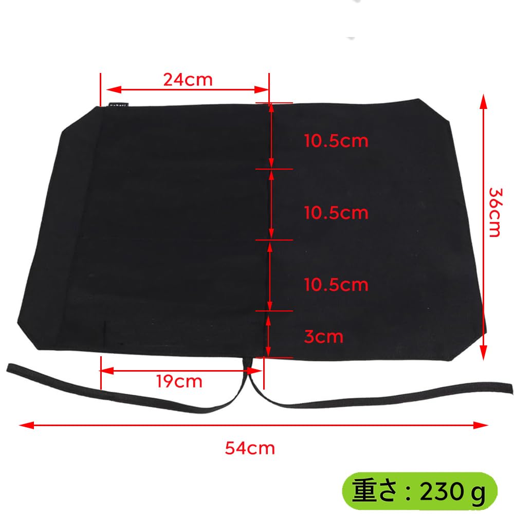 Portable Canvas Knife Case with Cloth Wrap for Perfect for Outdoor Cooking and Commercial Use Lightweight, Knives, Camping, Activities, Classes,