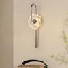 French Style Light Luxury Wall Lamp, Modern and Simple Living Room Atmosphere, Glass Flower Bedroom, Bedside Wall Hanging Lamp